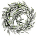 Ghirlanda decorativa Dula, Homla, 190x15 cm, plastic, alb/verde