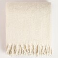 Patura Tain, Homla, 150x200 cm, poliester/lana, ecru