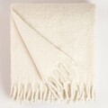 Patura Tain, Homla, 150x200 cm, poliester/lana, ecru
