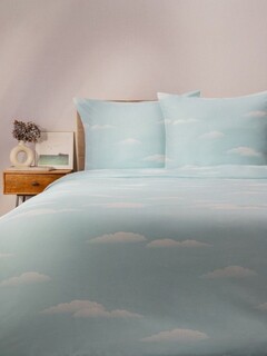 160x200 cm, Albastru;Alb