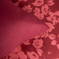 Lenjerie de pat King Size, Margot, Homla, 3 piese, 200x220 cm, poliester, burgundy