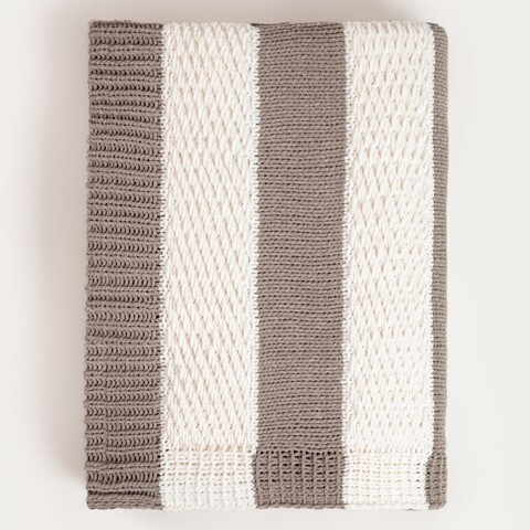 Patura Rudens, Homla, 130x170 cm, poliester, ecru/gri