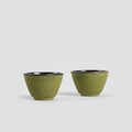 Set ceainic cu 2 cesti Modig, Homla, 800 ml, fonta, verde