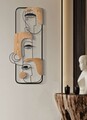 Decoratiune de perete Picassy, Mauro Ferretti, 38x89.5 cm, fier/MDF, negru/maro