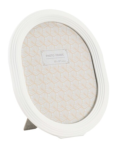 Rama foto Ovally, Mauro Ferretti, 20x25 cm, polirasina/sticla, alb