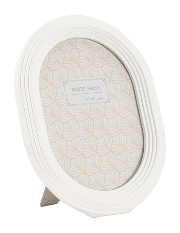 Rama foto Ovally, Mauro Ferretti, 15x20 cm, polirasina/sticla, alb
