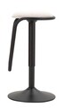 Scaun de bar Destiny, Mauro Ferretti, 41x61 cm, inaltime reglabila, fier/poliester, negru/alb