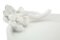 Tava decorativa Magnolia, Mauro Ferretti, 24x21x6 cm, polirasina, alb