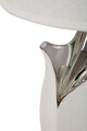 Lampa de masa Shiney, Mauro Ferretti, 1 x E27, 40W, 30x51 cm, ceramica/fier, alb/argintiu