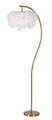 Lampadar Diamon, Mauro Ferretti, 1 x E27, 40W, 60x33x170 cm, fier, alb/auriu