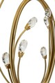 Lampadar Versailles, Mauro Ferretti, 1 x E27, 40W, 38x170 cm, fier/sticla, alb/auriu