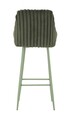 Set 2 scaune de bar Alaska -A, Mauro Ferretti, 52x46x111 cm, fier/poliester, verde