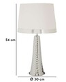 Lampa de masa Tower, Mauro Ferretti, 1 x E27, 40W, 30x30x54 cm, fier, argintiu/alb