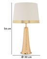 Lampa de masa Tower, Mauro Ferretti, 1 x E27, 40W, 30x54 cm, fier, auriu/alb