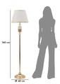 Lampadar Gipsy, Mauro Ferretti, 1 x E27, 40W, 40x160 cm, fier, auriu/alb