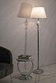 Lampadar Kody, Mauro Ferretti, 1 x E27, 40W, 40x158 cm, fier, argintiu/alb