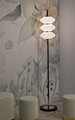 Lampadar Vintage, Mauro Ferretti, 3 x E14, 40W, 30x168 cm, fier/sticla, auriu/negru/alb