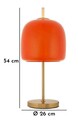 Lampa de masa Oldy, Mauro Ferretti, 1 x E27, 40W, 30x53 cm, fier/sticla, auriu/portocaliu