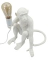 Lampa de masa Monkey Sitting, Mauro Ferretti, 1 x E27, 40W, 33x33x32 cm, polirasina, alb