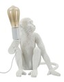 Lampa de masa Monkey Sitting, Mauro Ferretti, 1 x E27, 40W, 33x33x32 cm, polirasina, alb