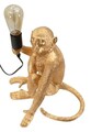 Lampa de masa Monkey Sitting, Mauro Ferretti, 1 x E27, 40W, 33x33x32 cm, polirasina, auriu