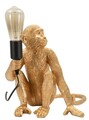 Lampa de masa Monkey Sitting, Mauro Ferretti, 1 x E27, 40W, 33x33x32 cm, polirasina, auriu