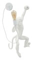 Aplica de perete Monkey, Mauro Ferretti, 1 x E27, 20W, 32x32x64 cm, polirasina, alb