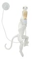 Aplica de perete Monkey, Mauro Ferretti, 1 x E27, 20W, 32x32x64 cm, polirasina, alb