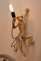 Aplica de perete Monkey, Mauro Ferretti, 1 x E27, 20W, 32x32x64 cm, polirasina, auriu