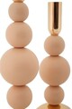 Set 2 suporturi de lumanare Bolly, Mauro Ferretti, 10x24 cm, 10x29.5 cm, fier, roz/auriu