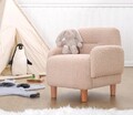 Fotoliu pentru copii, Fluffe, 209FLF1428, Blana artificiala, Roz pudra