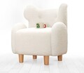 Fotoliu pentru copii, Fluffe, 209FLF1430, Blana artificiala, Alb