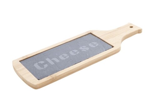 Mini plansa pentru servire, Cosy&Trendy, 9.5 x 27.5 cm, bambus/ardezie
