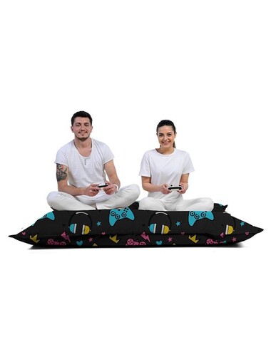 Fotoliu de gradina Bean Bag, Ferndale, 248FRN1598, 100% polistiren, Multicolor