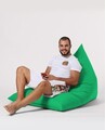 Fotoliu de gradina Bean Bag, Ferndale, 248FRN1603, 100% STYROSPUMĂ RECICLATĂ DE ÎNALTĂ DENSITATE , Verde Fistic