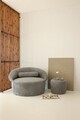 Set fotoliu si taburet, Atelier del Sofa, 383EVN1254, Antracit
