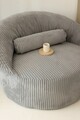 Set fotoliu si taburet, Atelier del Sofa, 383EVN1254, Antracit