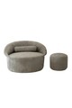 Set fotoliu si taburet, Atelier del Sofa, 383EVN1254, Antracit