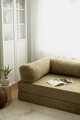 Canapea extensibila 3 locuri, Evalina, 383EVN1269, Poliester, Kaki / 