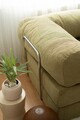 Canapea extensibila 3 locuri, Evalina, 383EVN1269, Poliester, Kaki / 