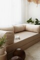 Canapea extensibila 3 locuri, Evalina, 383EVN1270, Poliester, Bej