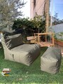 Set fotolii tip puf (2 piese), Atelier del Sofa, 535PFT1209, Bej