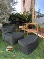 Set fotolii tip puf (2 piese), Atelier del Sofa, 535PFT1210, Gri