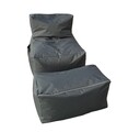 Set fotolii tip puf (2 piese), Atelier del Sofa, 535PFT1210, Gri