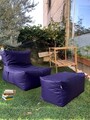 Set fotolii tip puf (2 piese), Atelier del Sofa, 535PFT1213, Mov