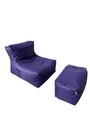 Set fotolii tip puf (2 piese), Atelier del Sofa, 535PFT1213, Mov