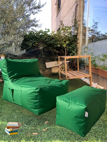 Set fotolii tip puf (2 piese), Atelier del Sofa, 535PFT1219, Verde