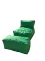 Set fotolii tip puf (2 piese), Atelier del Sofa, 535PFT1219, Verde