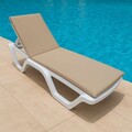 Pernă pentru șezlong, Atelier del Sofa, 535PFT1501, Bej