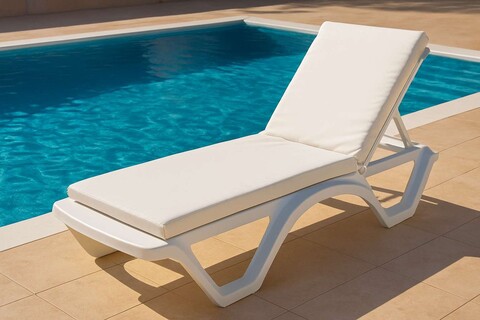 Pernă pentru șezlong, Atelier del Sofa, 535PFT1502, Alb
